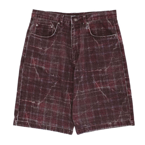 Fucking Awesome - Miller Plaid Denim Short (Red)